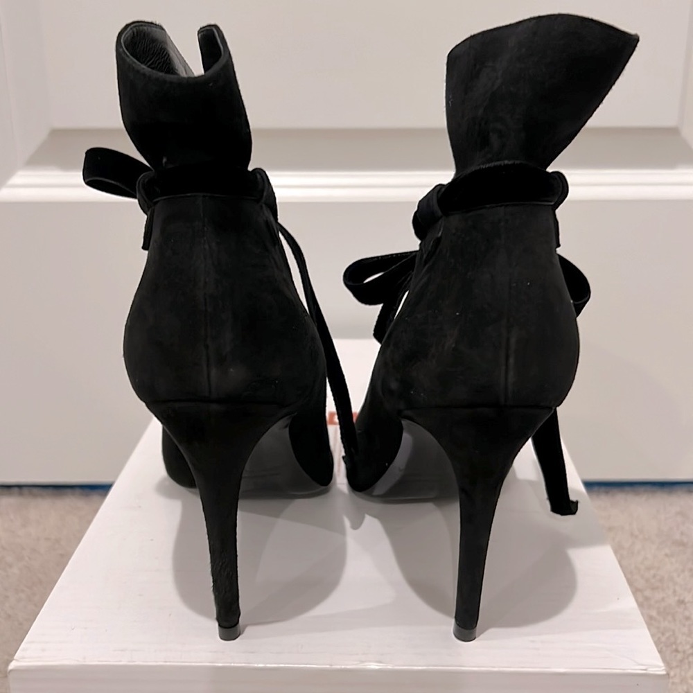 Deimille Camoscio Nero Suede Heels - Picture 4 of 16